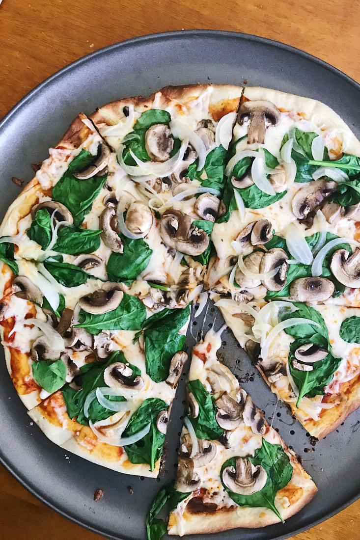 Pizza hecha en el Manos a la Masa Workshop: Taller de Panadería Casera