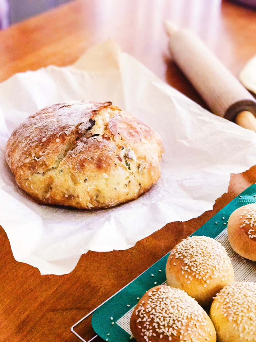 Panes hechos en el Manos a la Masa Workshop: Taller de Panadería Casera