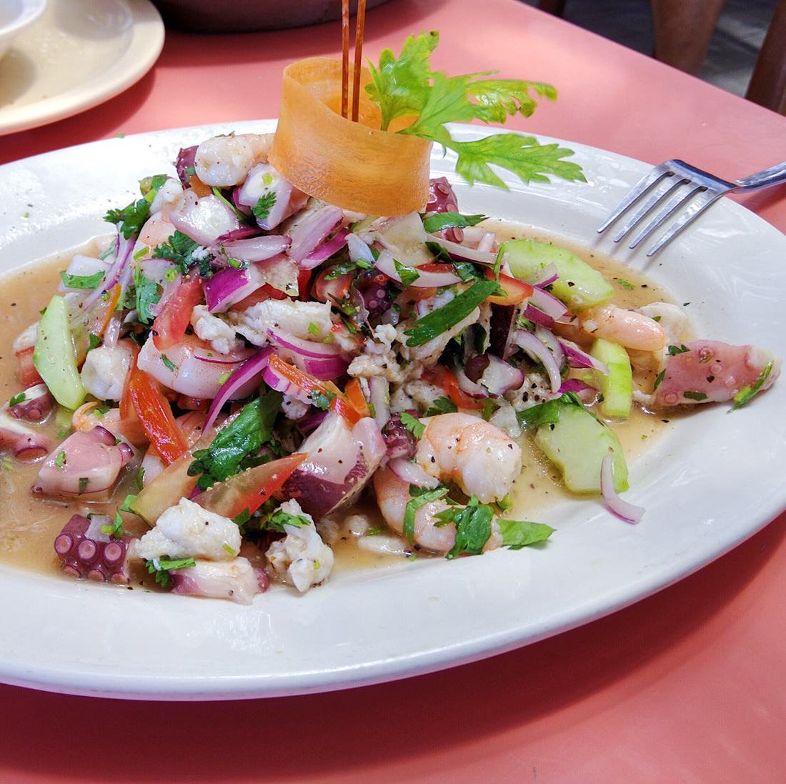 Ceviche en Eladio's, Puerto Progreso, Yucatán