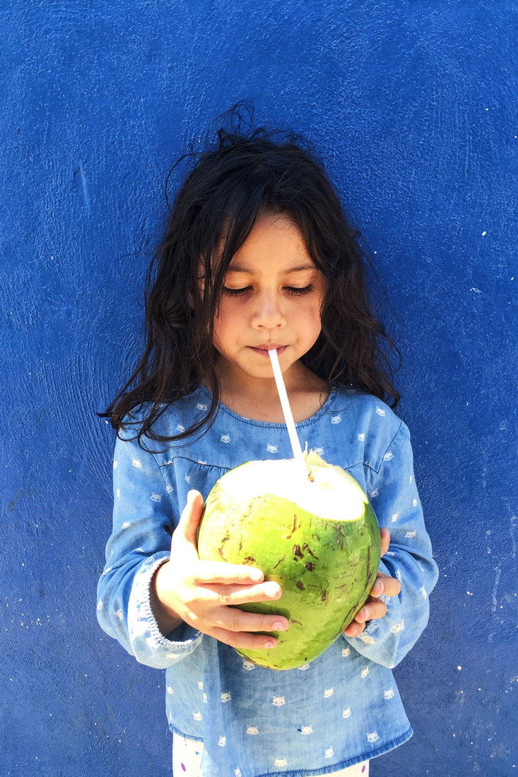 Agua de Coco en Puerto Progreso, Yucatán